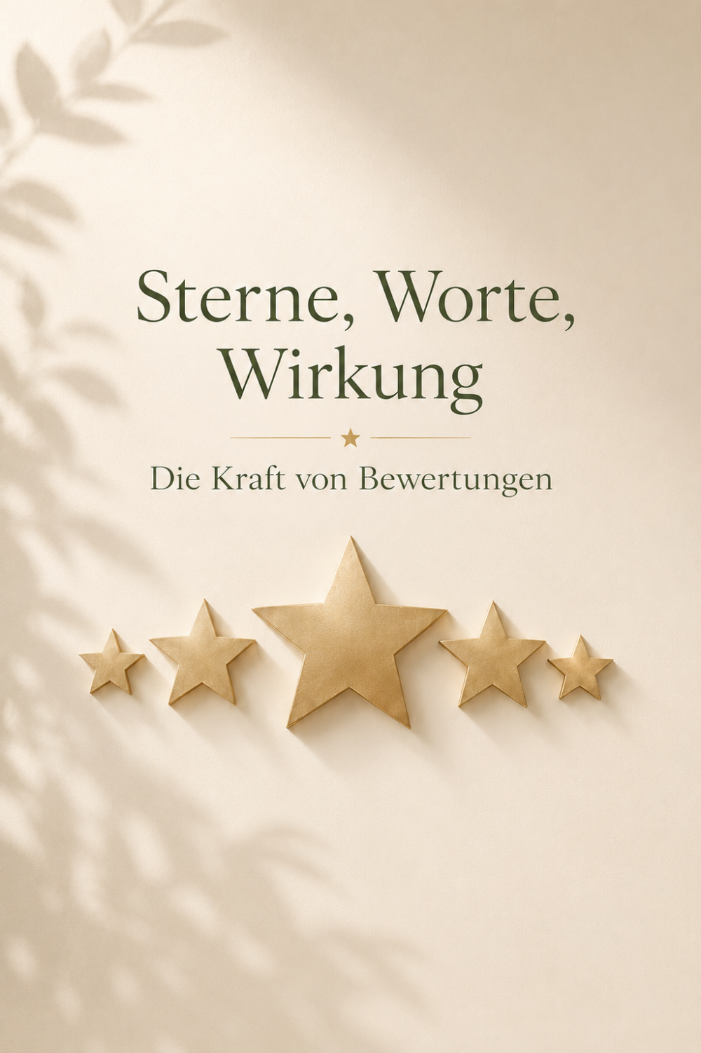 Sterne, Worte, Wirkung - Die Kraft von Bewertungen 