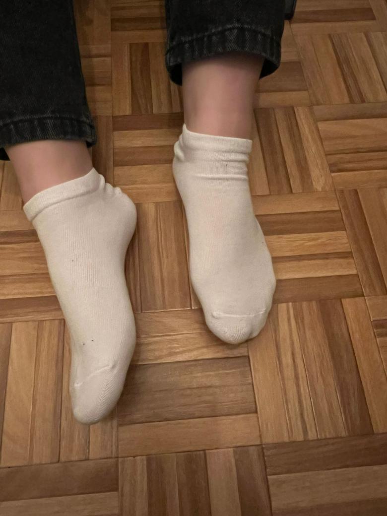 Weiße Sneakersocken