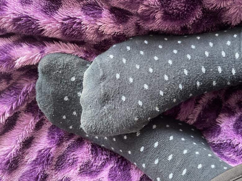 lange getragene Pünktchen sockis