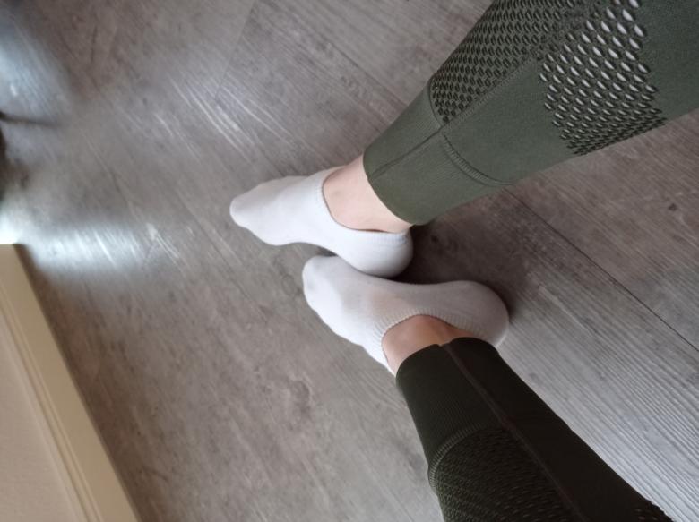 Weiße Sneakersocken