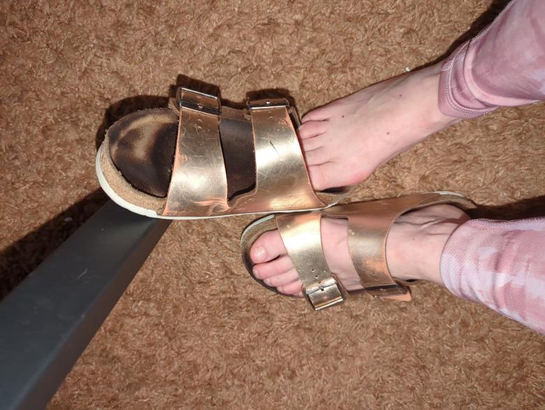 Stark benutzte Birkenstock