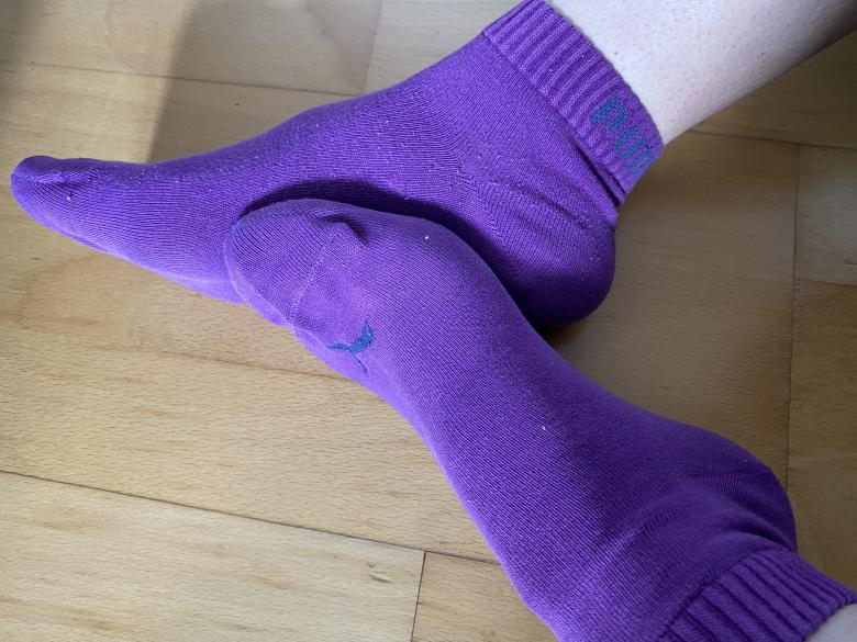 Lila Puma Socken