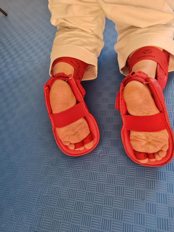 Fußschutz Kampfsport ROT