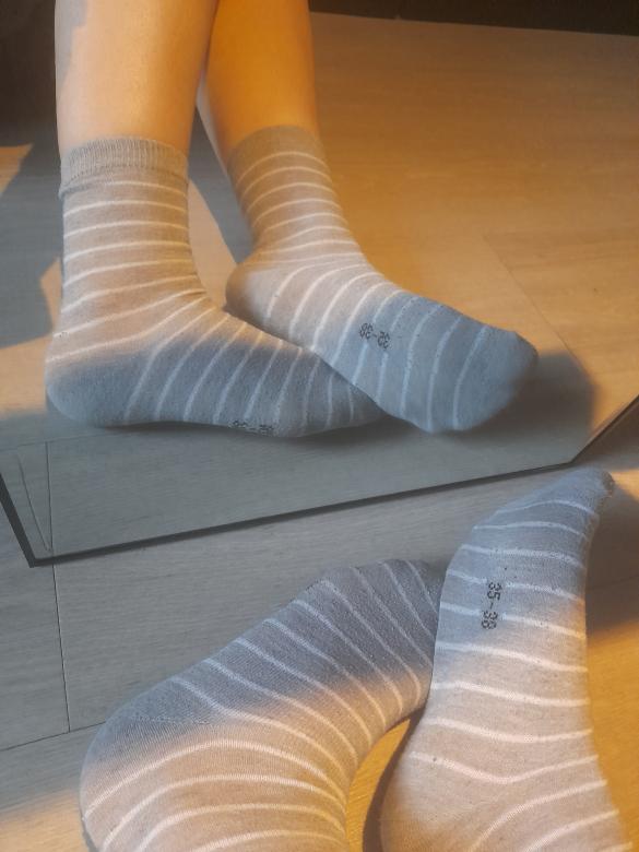 Getragene Socken