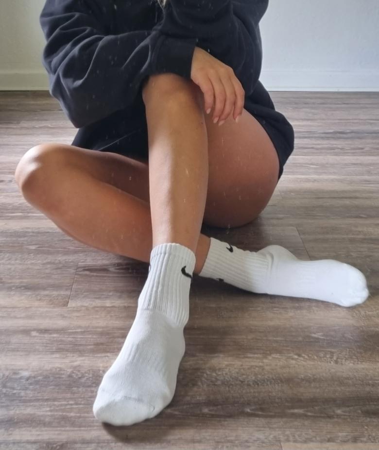 Getragene Socken