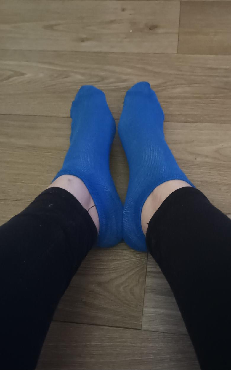 Blaue Socken