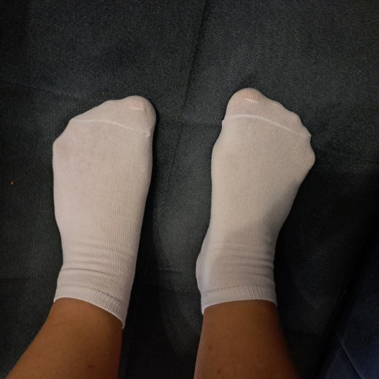 Meine getragenen Sneackersocken weiß💋