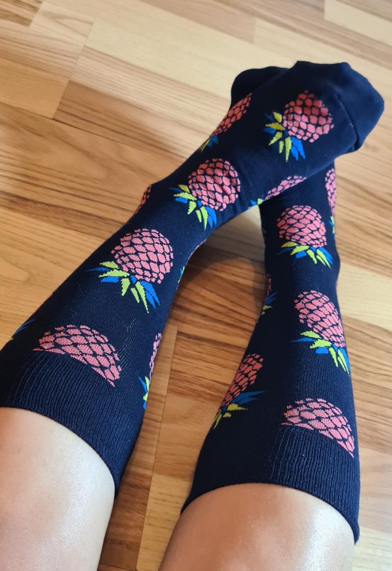 Ananas-Kniestrümpfe