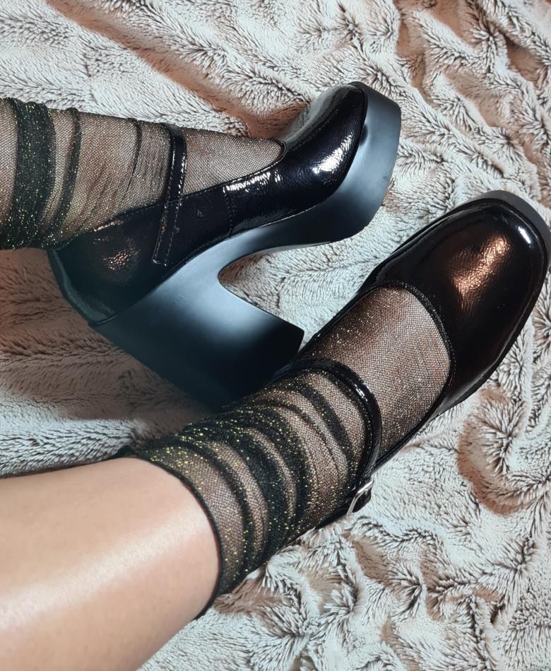 Sexy Glitzer-Nylonsöckchen