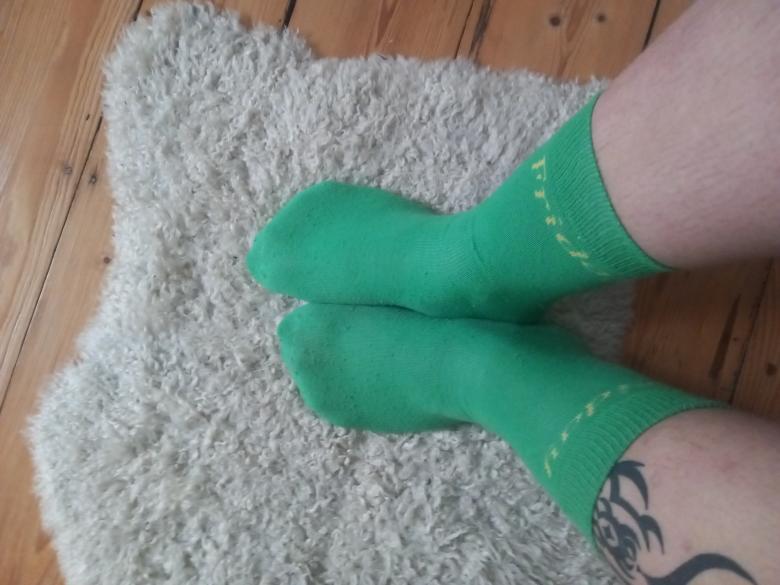 Grüne Duftsocken