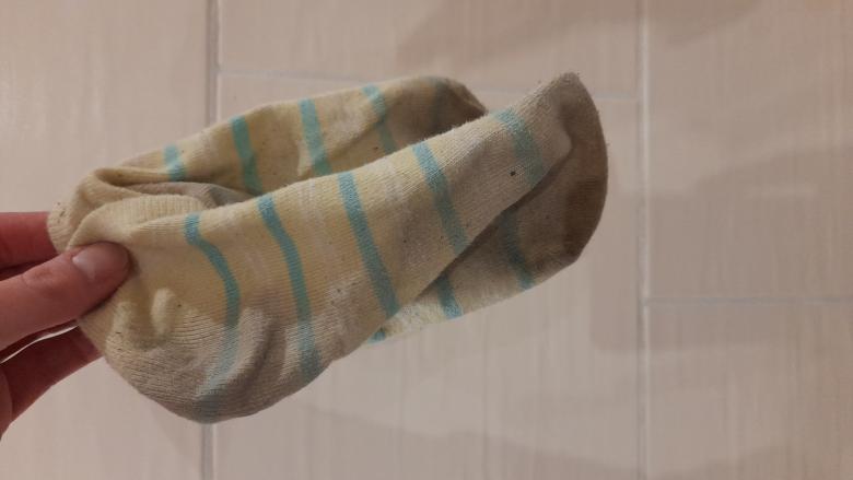 Gelbe Streifen Socken