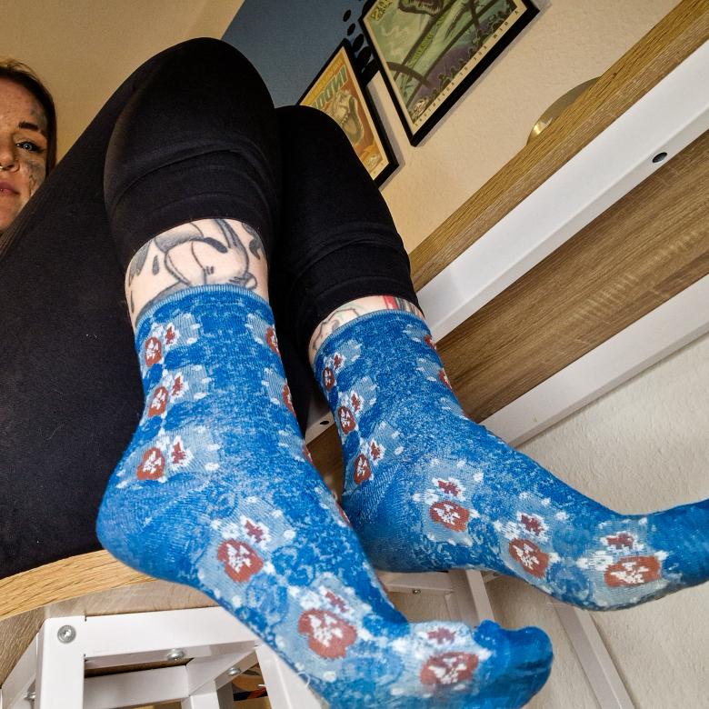 Gemusterte Socken