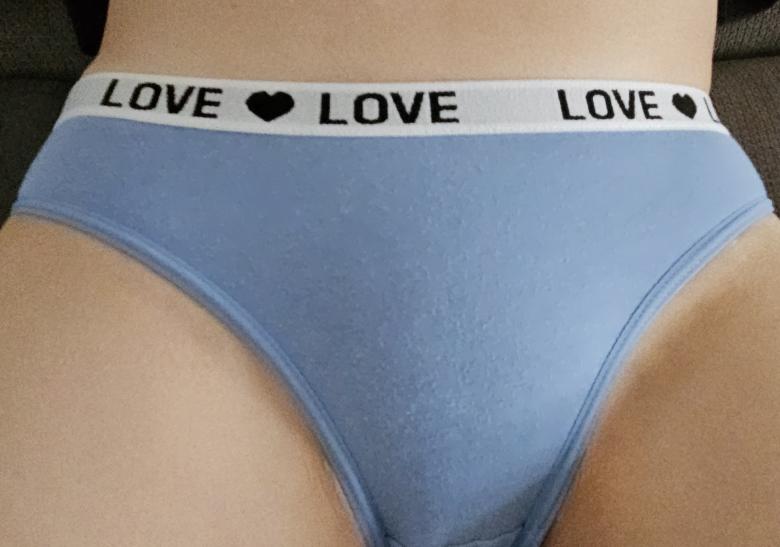 Getragenen Slip mit Trage Spuren