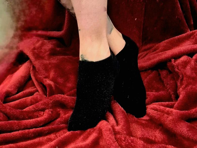 schwarze Sneaker-Socken