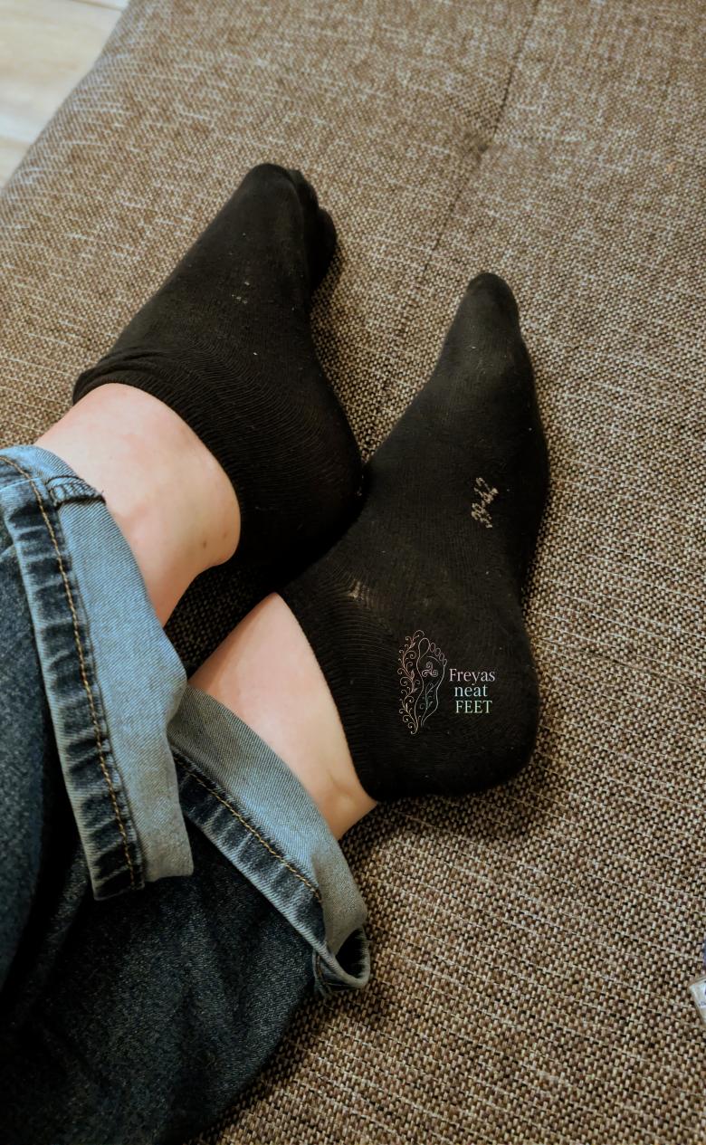 Schwarze Sneakersocken