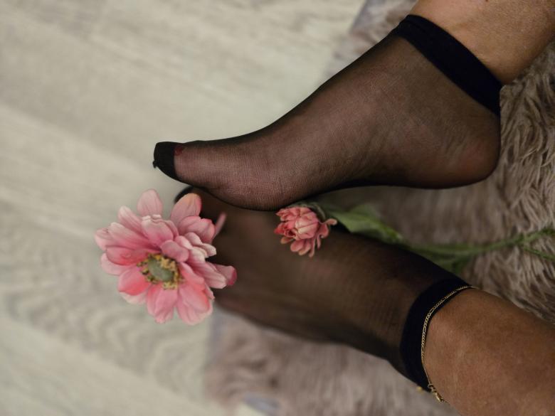 Schwarze Aroma Nylon Strümpfe