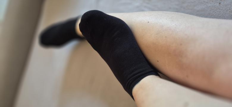 Schwarze Baumwollsöckchen