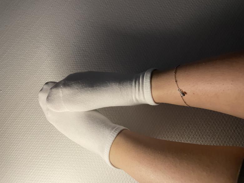 Duftende weiße Sneaker Socken