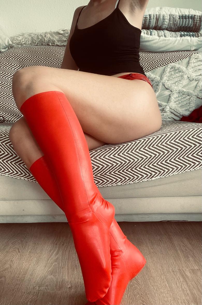 Latexsocken von Krankenschwester Jana