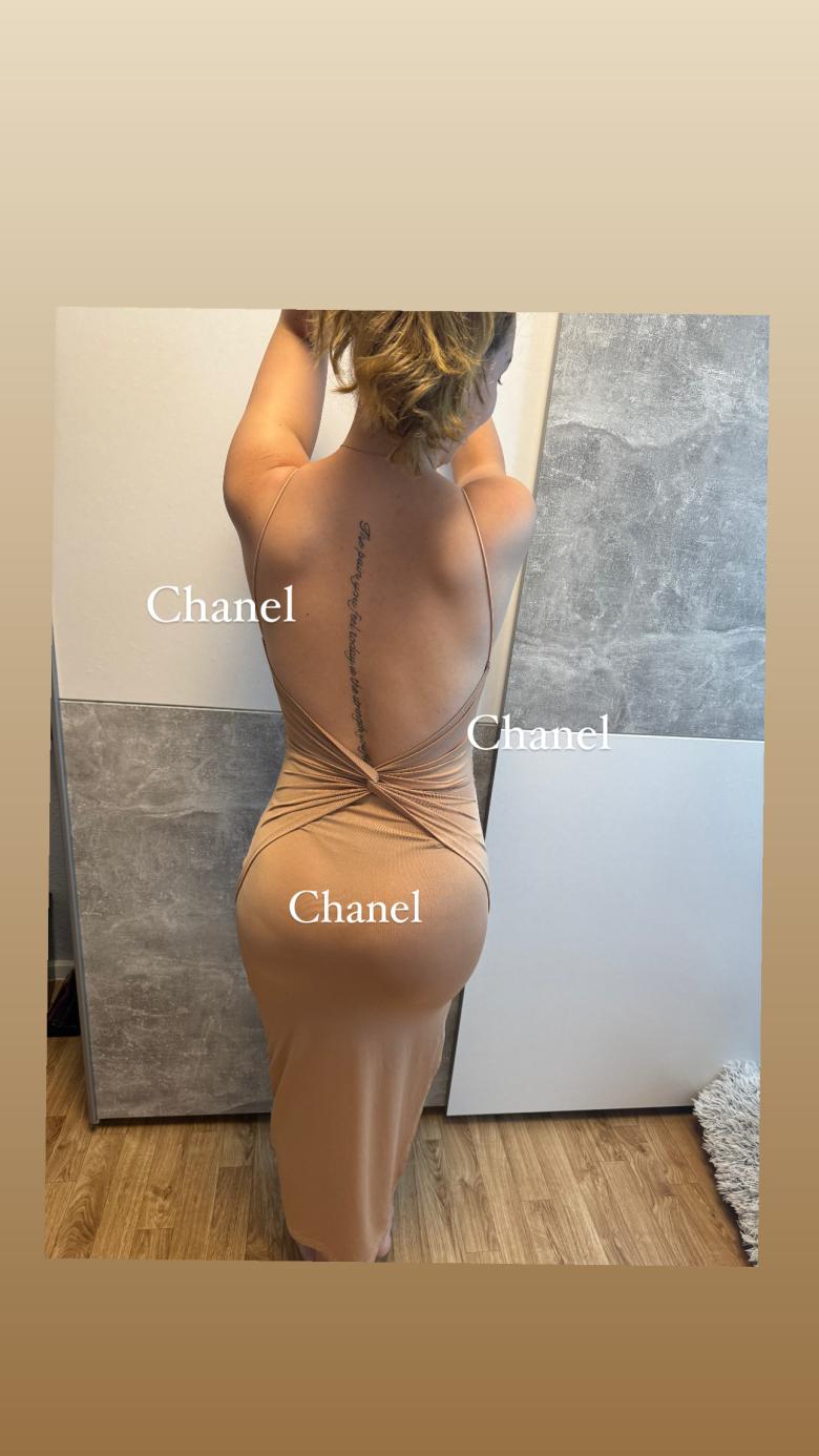 Elegantes Beiges Kleid