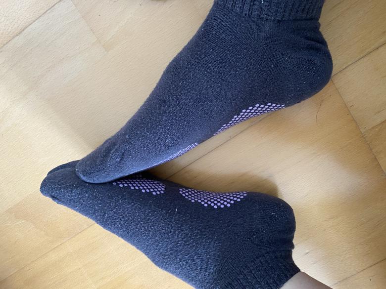 Getragene Socken