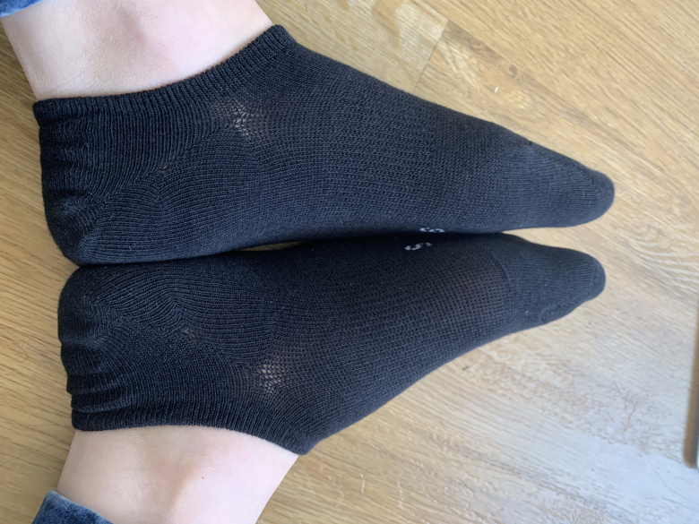 Schwarze Sneakersocken