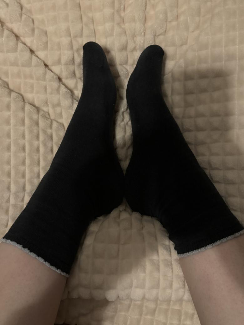 Alte getragene Socken