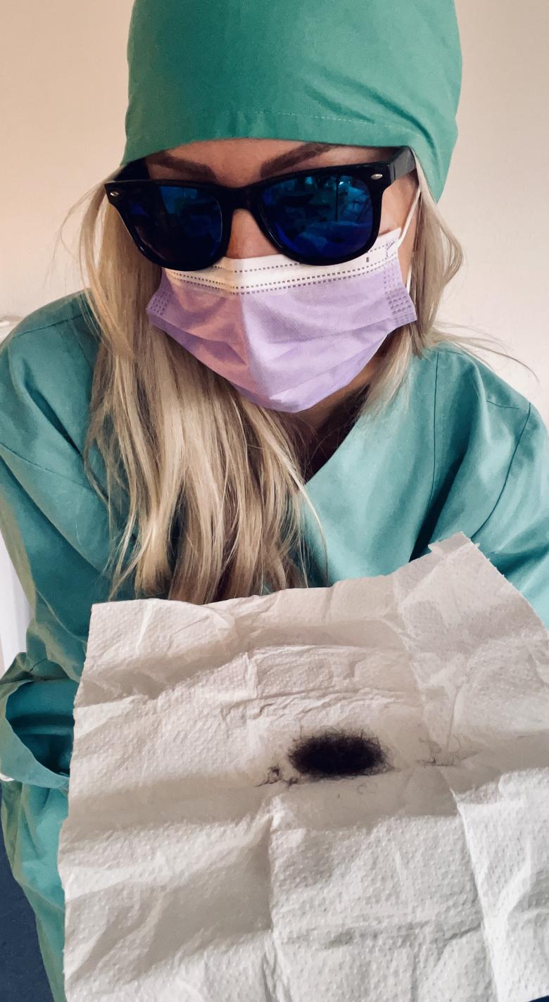 Leckere Zahnseide - Muschihaare