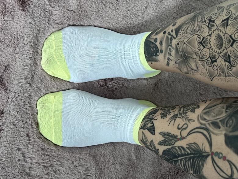 Weiß/ gelbe Söckchen