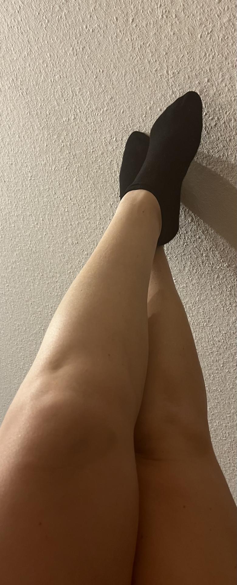 Schwarze Sneaker Socken