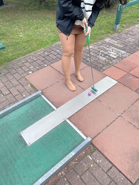 Gut riechende Nylonstrumpfhose