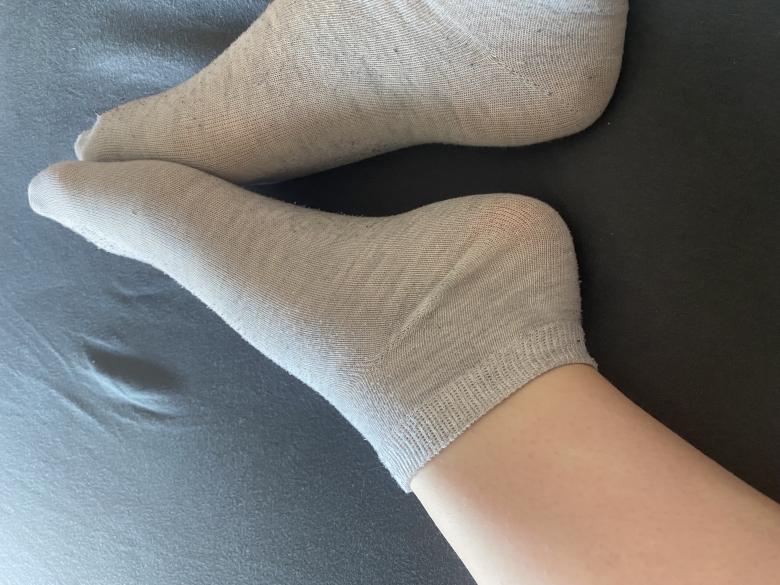 Graue Alltag Sneakersocken