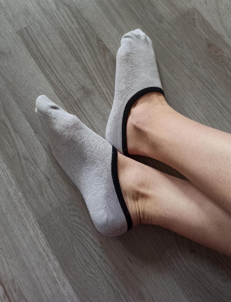 Weiße Milf Sneakersocken