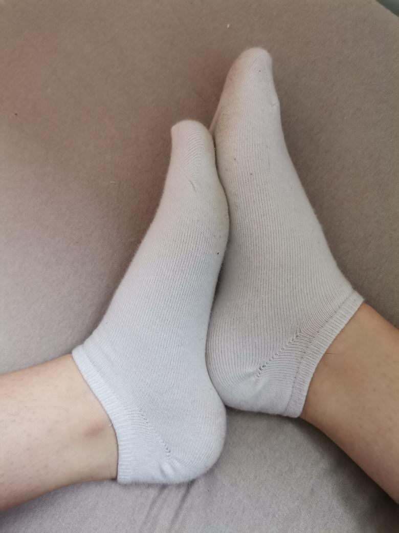 Weiße Sneakersocken