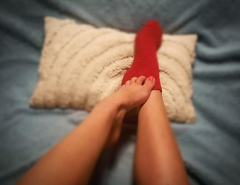 Wollsocken, rote Strümpfe, Socken