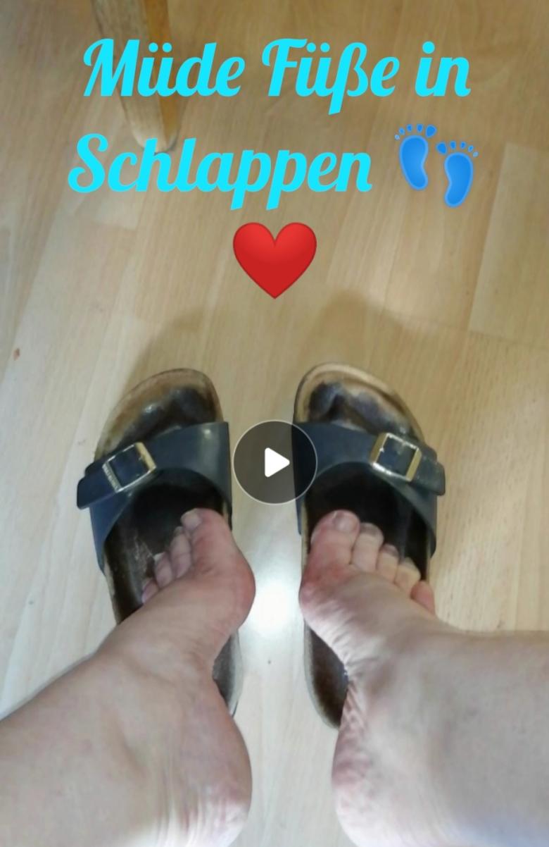 👣Müde Füße in Schlappen 👣❤️