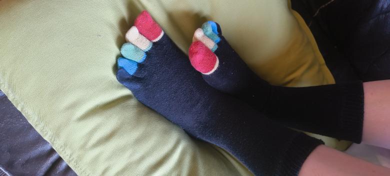 bunte zehensöckchen ;)