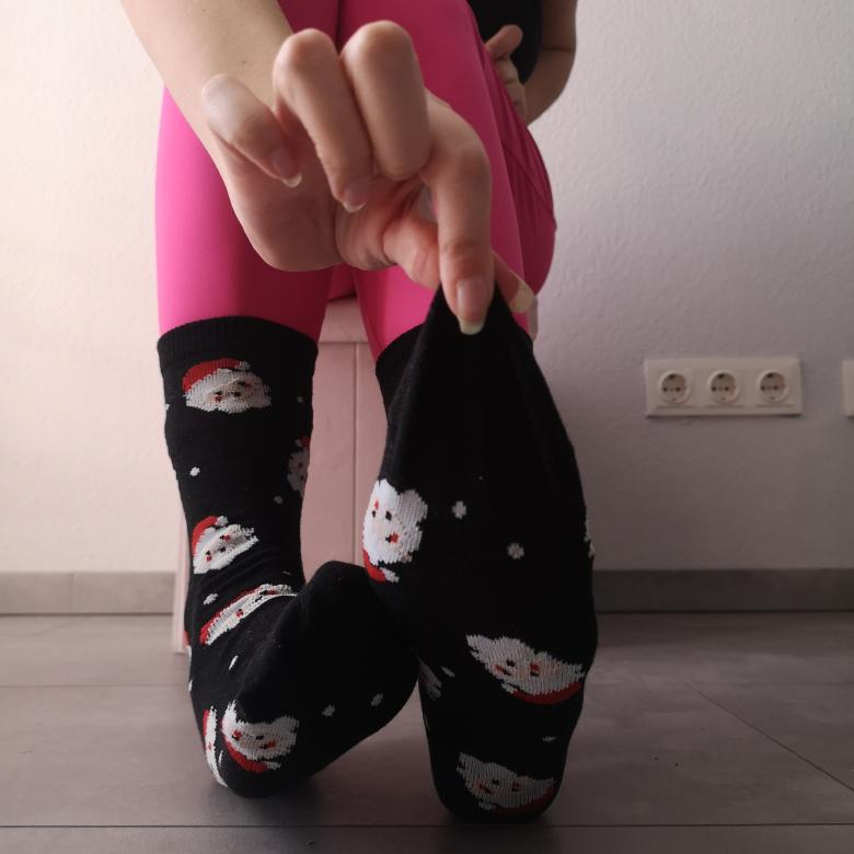 Bunte Weihnachtssocken in 39