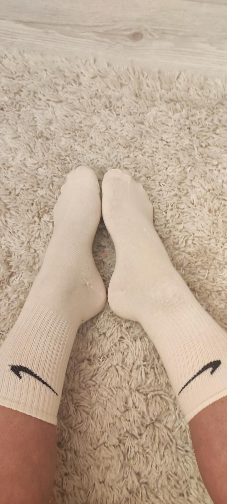 Getragene Tennissocken von Nike hellrosa