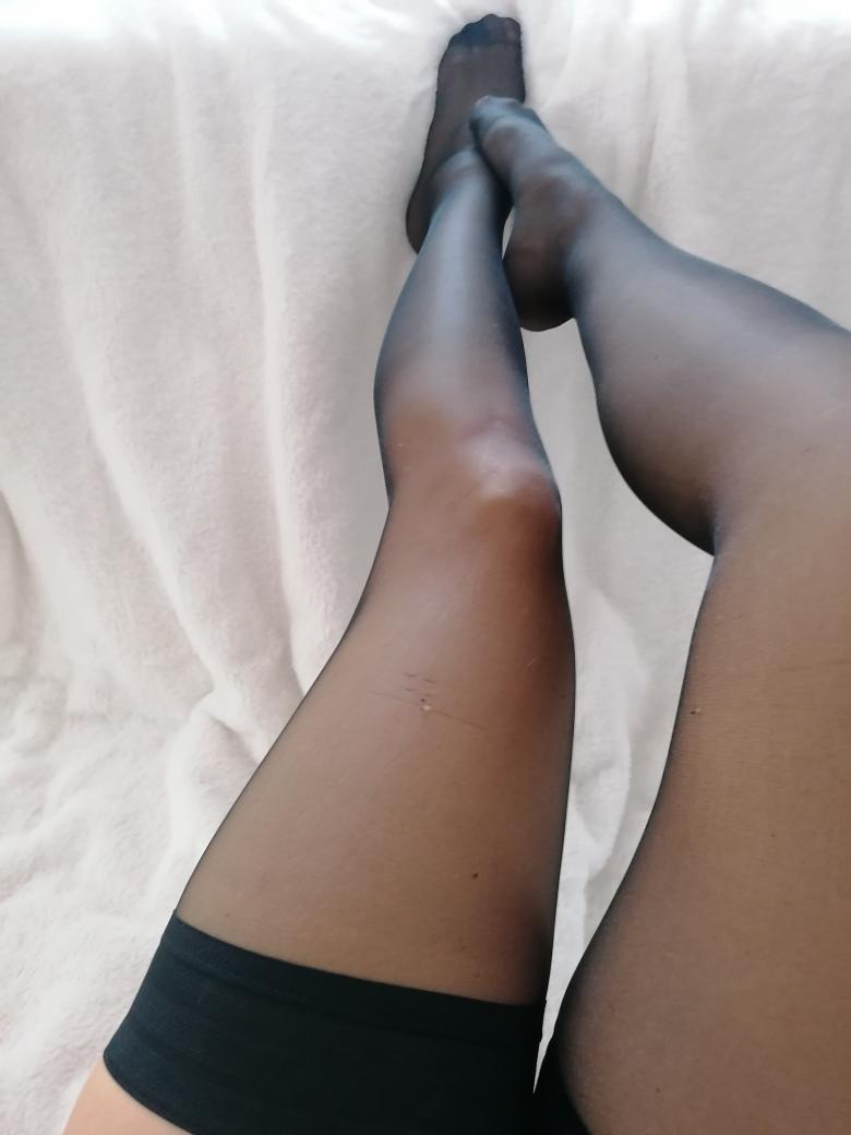 Sinnliche halterlose Strümpfe