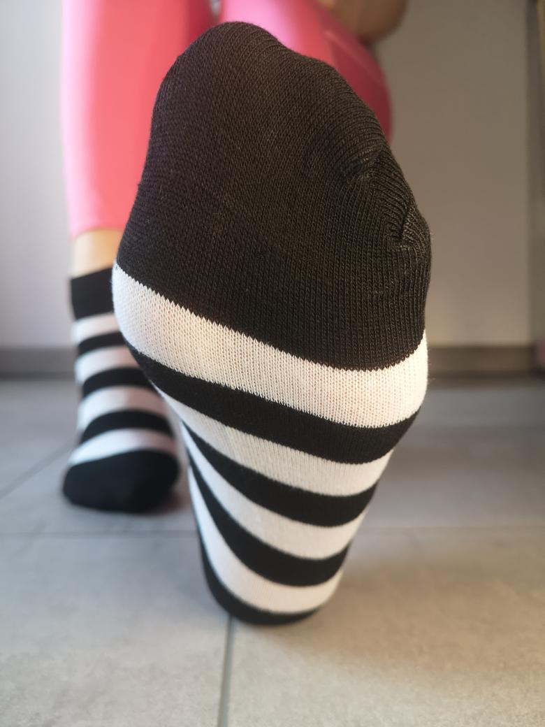 Gestreifte geile Socken