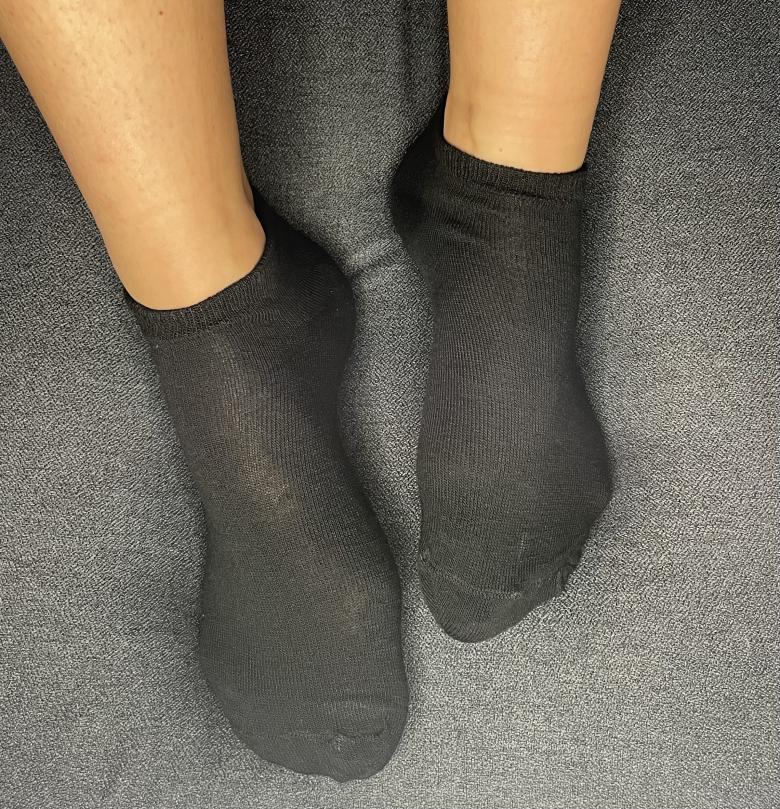 Sneakersocken getragen