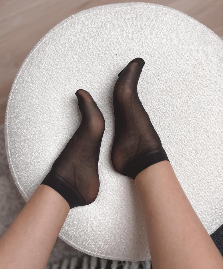 Nylon Söckchen schwarz