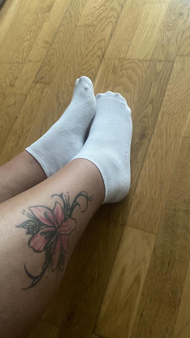 Weiße Sport Socken