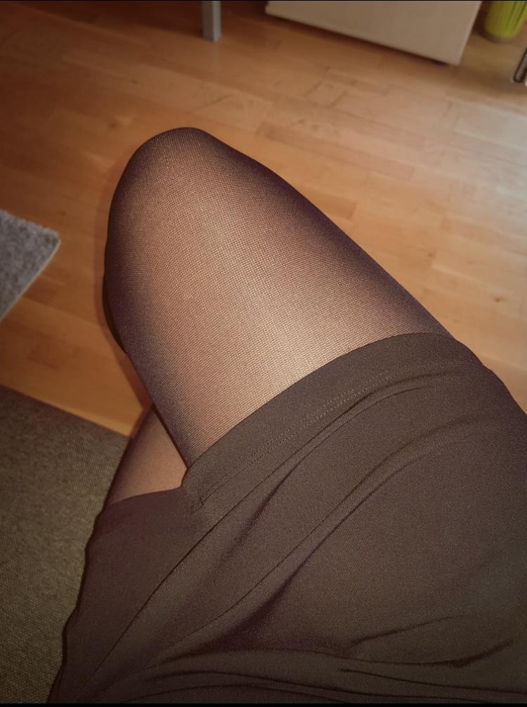 Getragene Strumpfhose