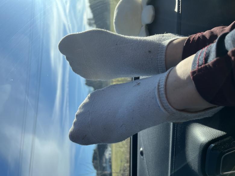 Socken nach einem langen Tag