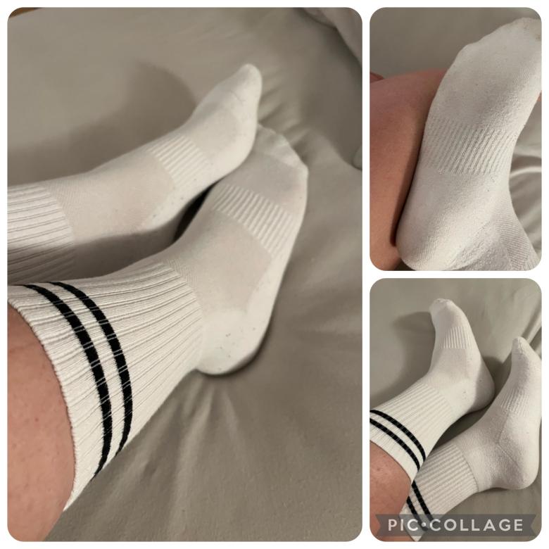 Weiße Tennissocken