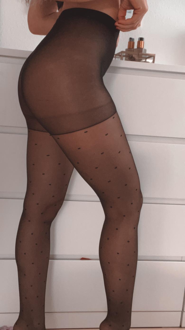 Süße gepunktete Strumpfhose 💥🔥❤️