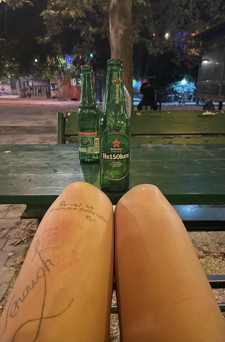 Eine Flasche frischen Natursekt 🥂