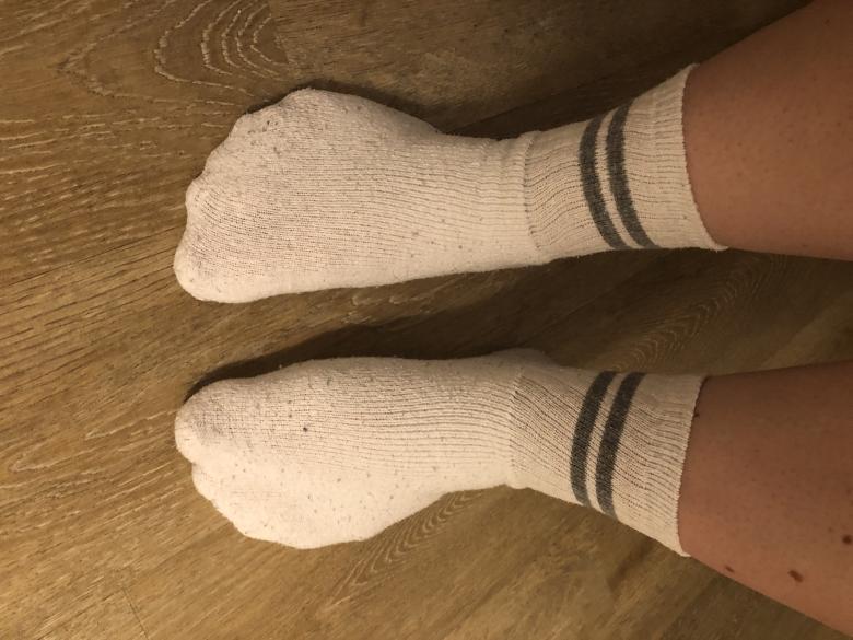 Weiße Tennissocken